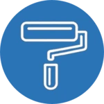 Icono de servicio de pintura interior